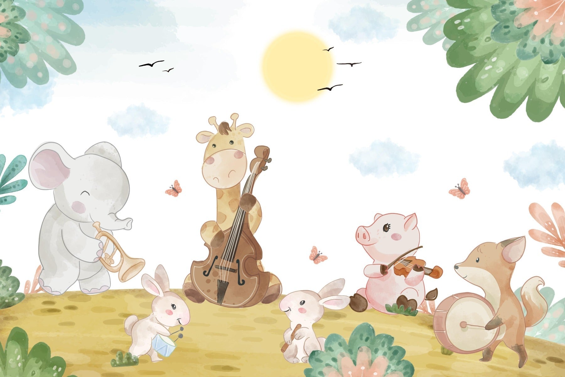 Enchanted Meadow Wall Mural - Giffywalls, C17