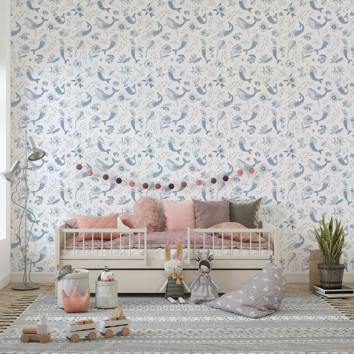 Wallpaper with layered ocean textures and depth, GD962