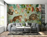 Living Room Wall Mural of Enchanted Forest