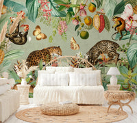Exotic Jungle Mural for Nature-Inspired Interiors