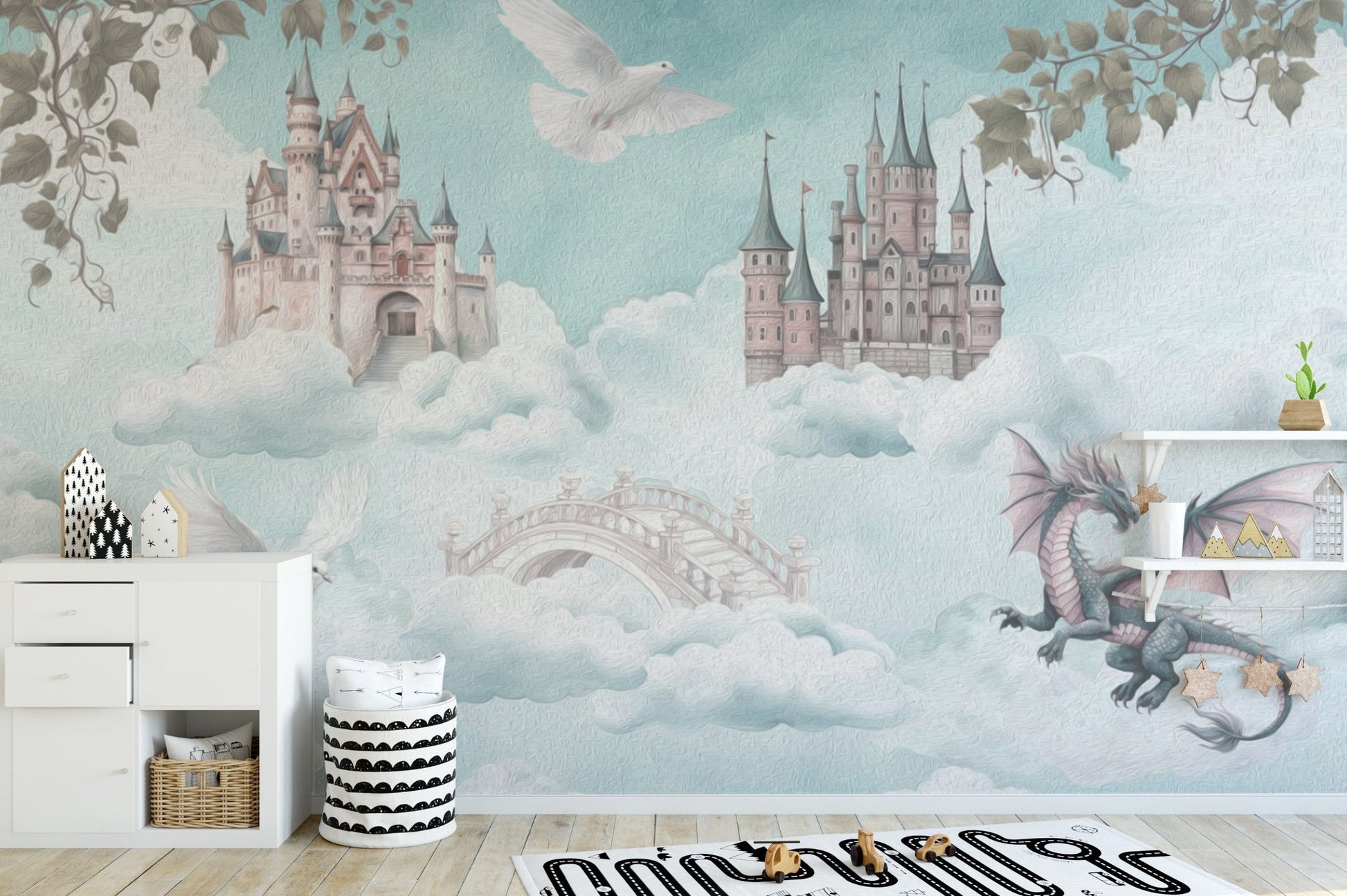 Fairytale Castle in the Sky Wallpaper
