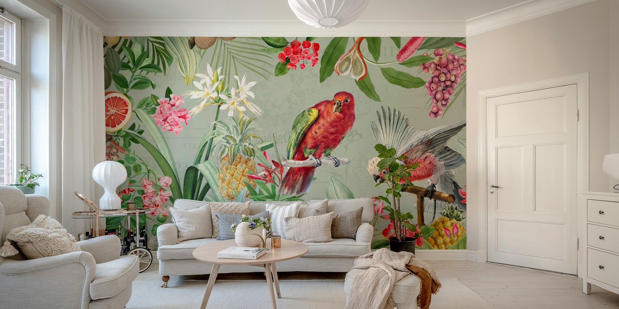 Enchanted vintage garden mural for stunning interiors, GD1191