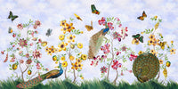 Majestic Peacocks in a Lush Garden Wall Mural Art