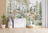 Enchanted Woodland Friends Wall Mural