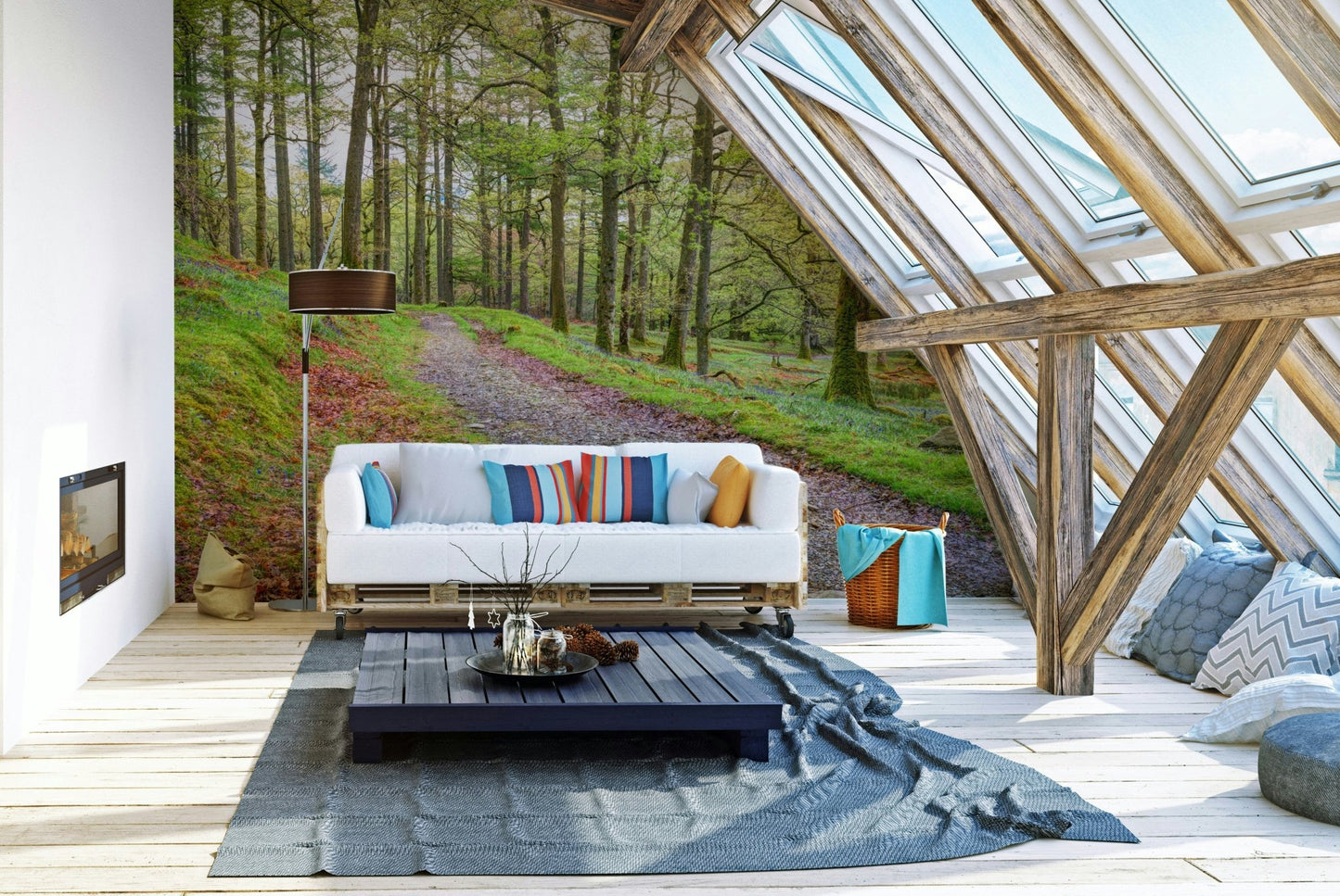 The path winds into the distance.

