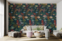 Stylish Marine Life Scene Wallpaper Mural
