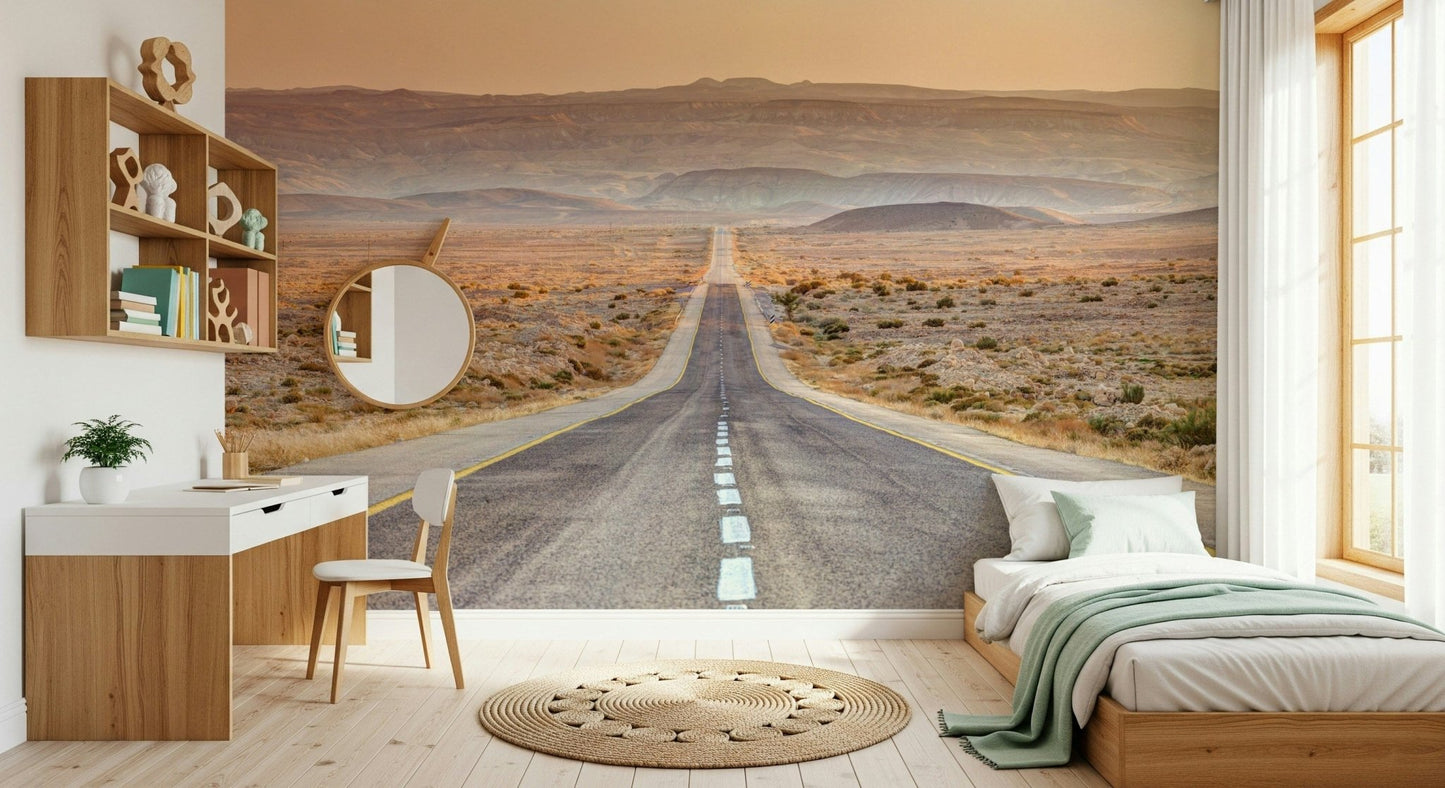 Endless Journey wallpaper in a bright dining area.