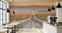 Endless Journey wallpaper in a professional home office.