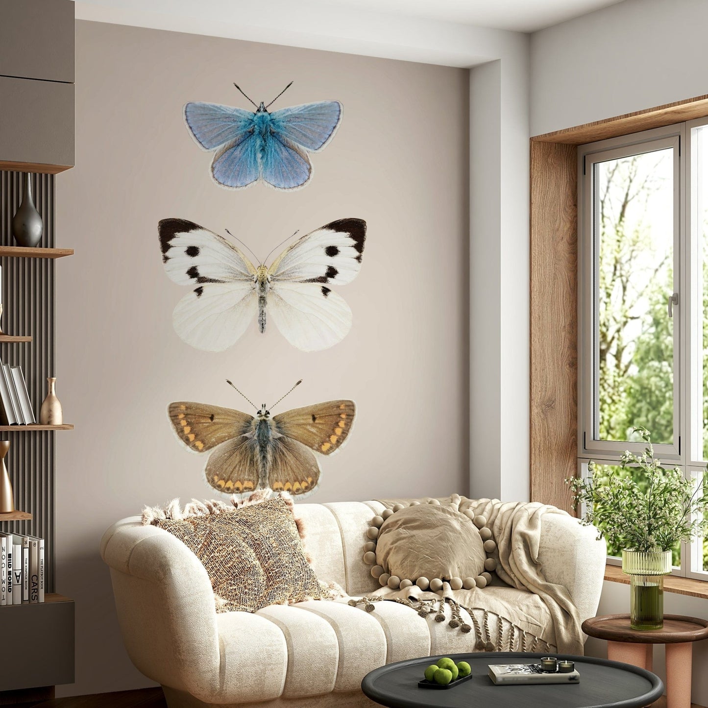 Colorful English butterfly set

