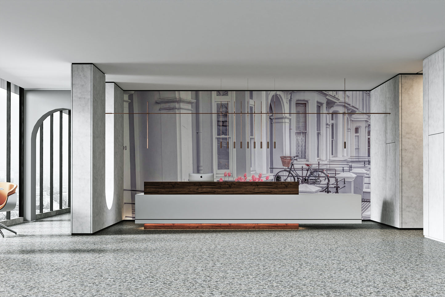 English Houses Facade Wall Mural