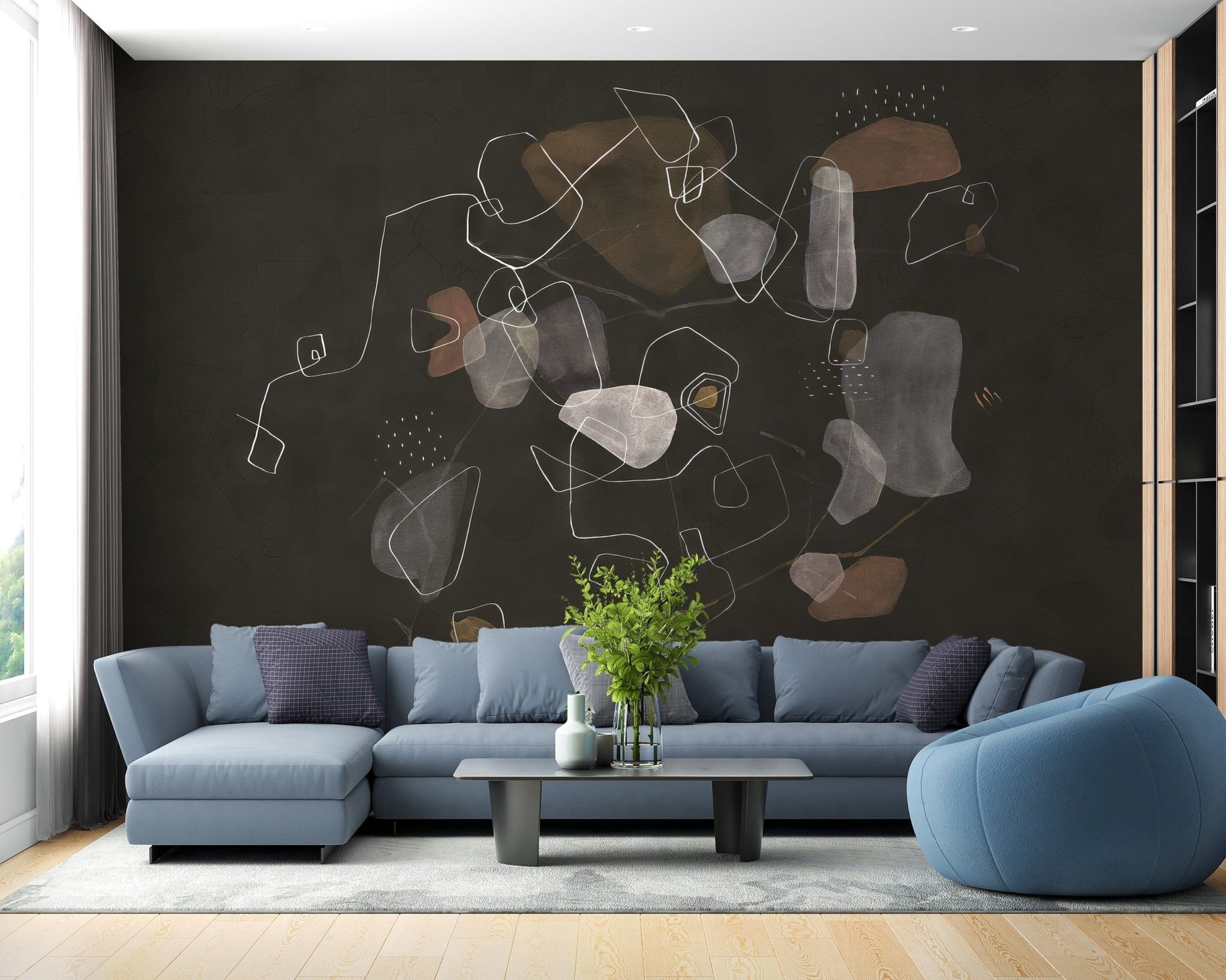 Enigmatic cosmic wallpaper mural for walls