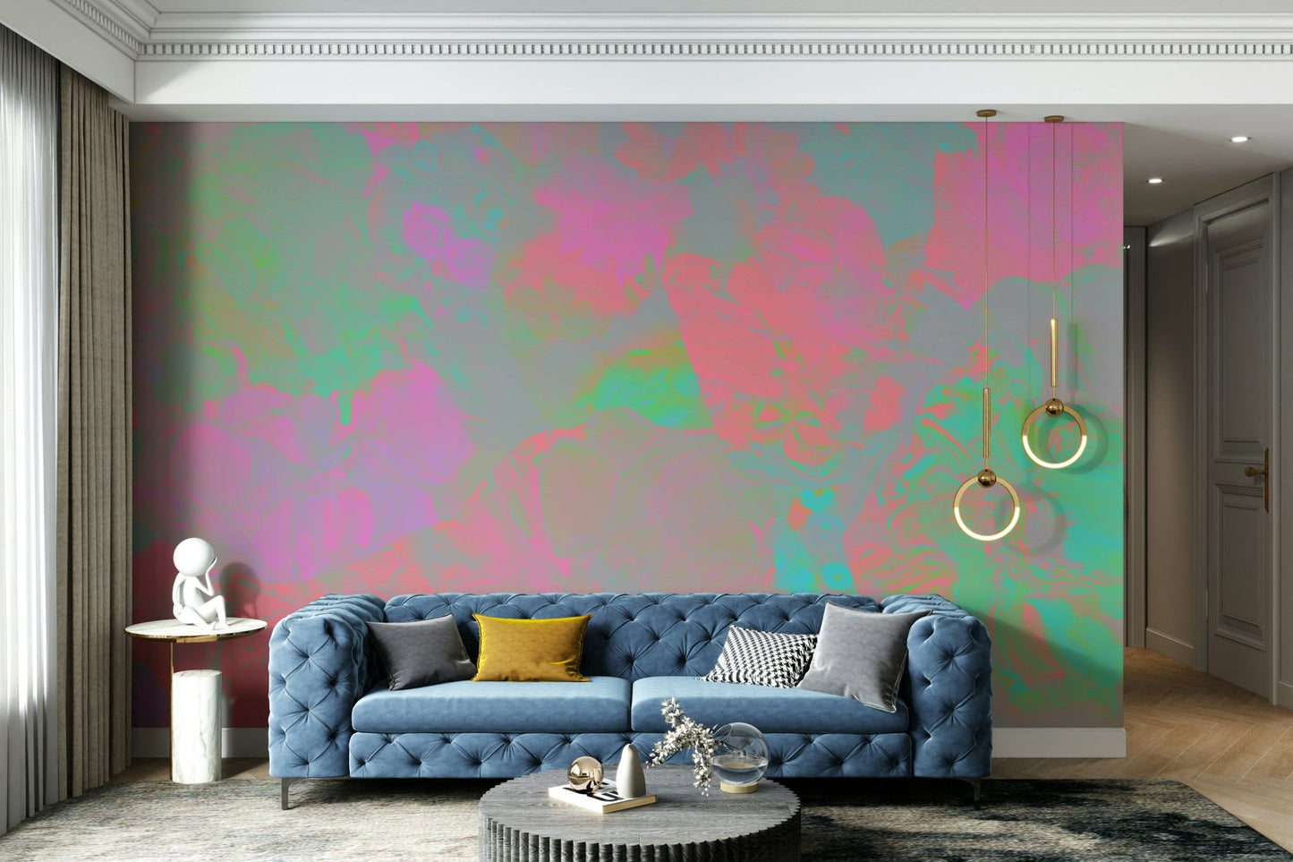 Ephemeral Bloom Wall Mural

