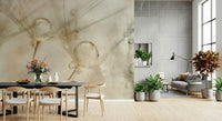 A contemplative gentle pattern wallpaper mural for a feature wall.