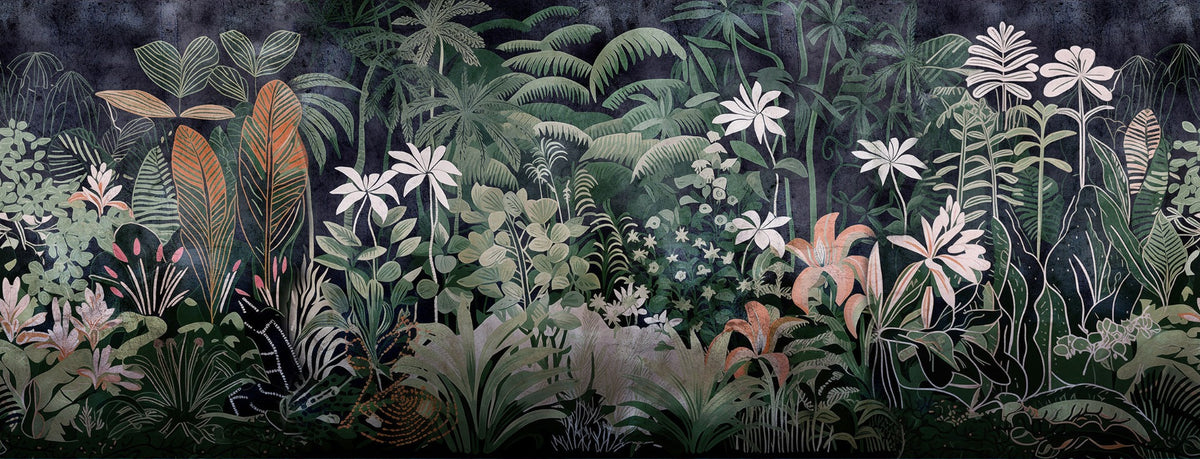Equatorial Eden Vibrant Jungle Wallpaper Mural