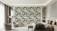 Equestrian Estate wallpaper mural highlighting traditional countryside hunts.