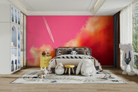 A beautiful wide-angle wall mural of a clear horizon., GD4886