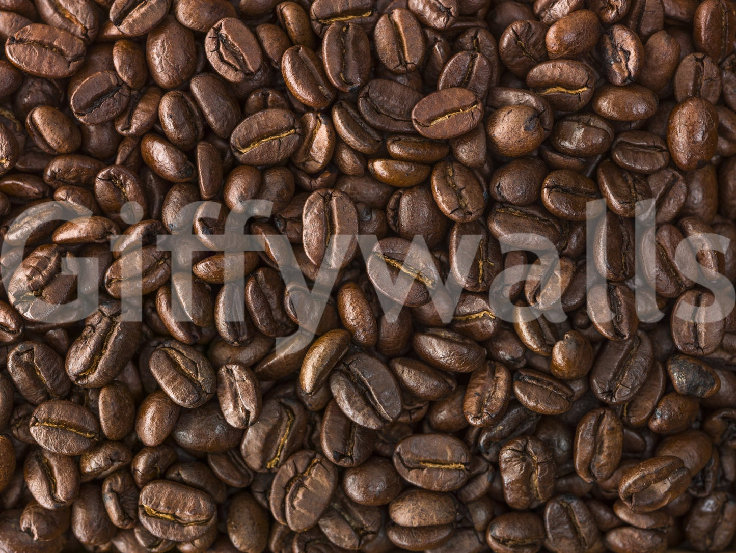 Artistic coffee mural featuring deep espresso colors

