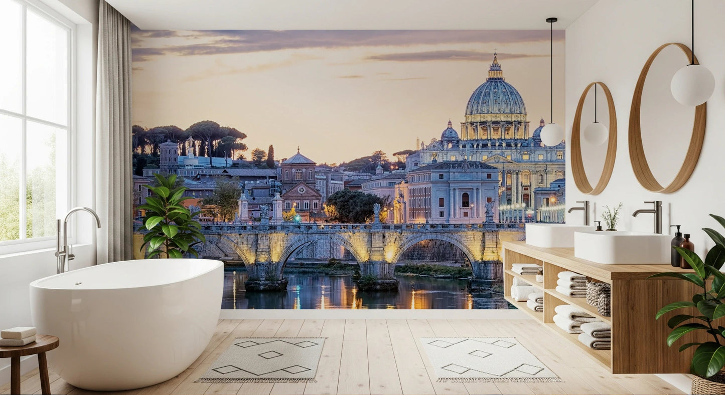 Eternal City Lights Wall Mural