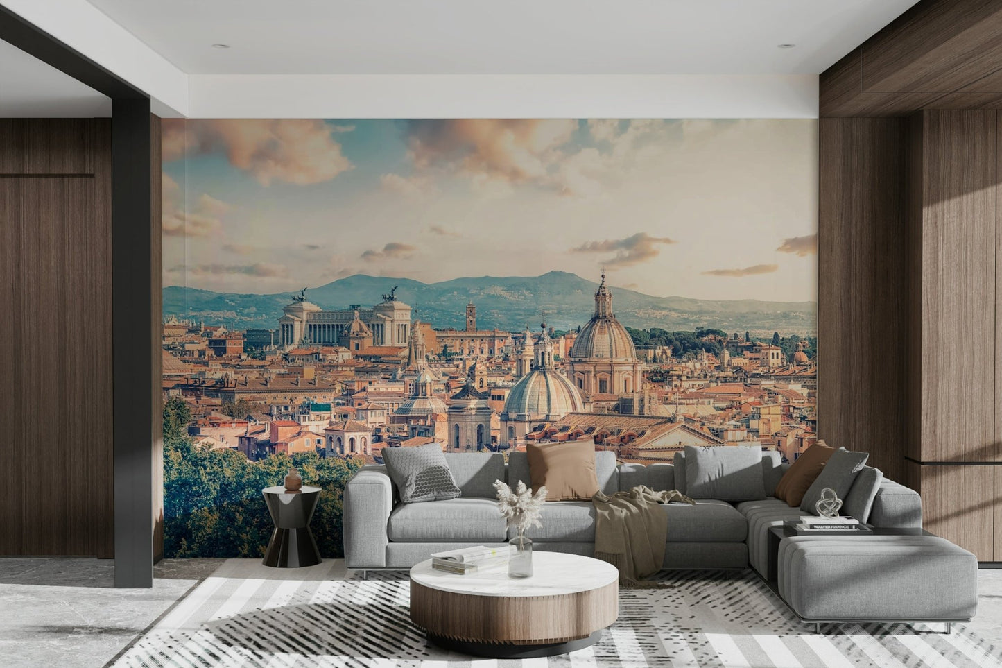 Eternal City: Roman Skyline Canvas Wall Mural