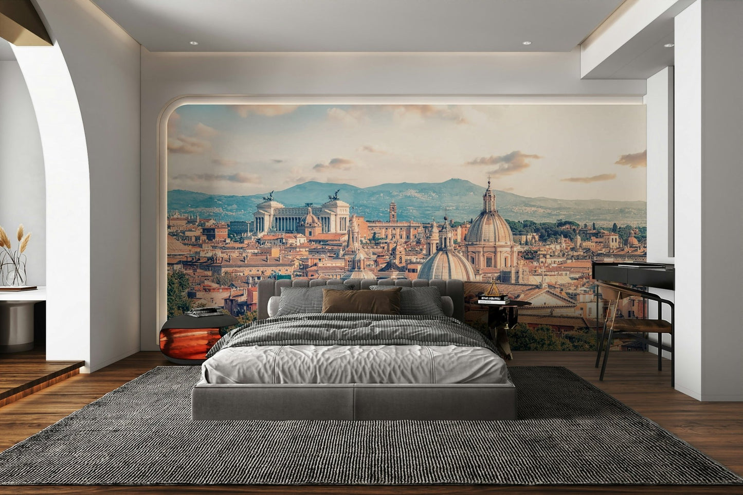 Eternal City: Roman Skyline Canvas Wall Mural