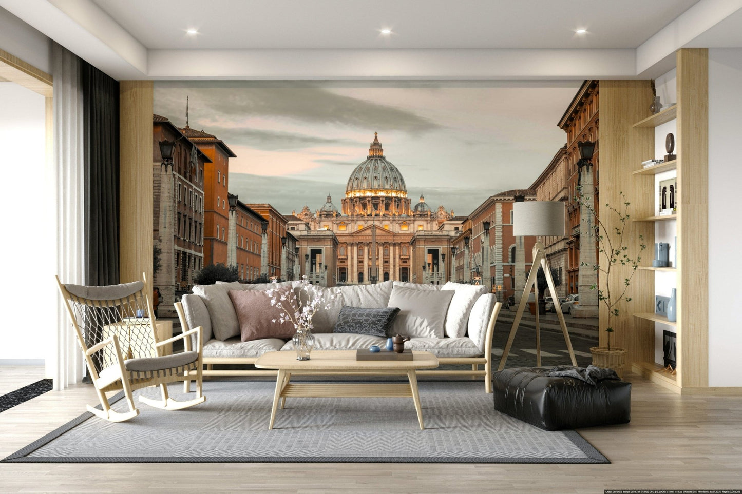 Eternal City Vista Wall Mural