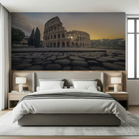 Eternal Rome's Colosseum Wall Mural highlighting classical arches for a studio wallpaper.