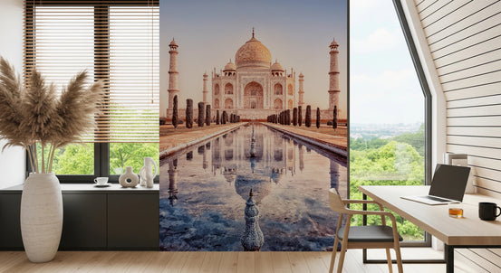 Taj Mahal reflection in Eternal Taj wall mural for a office room, GD8140