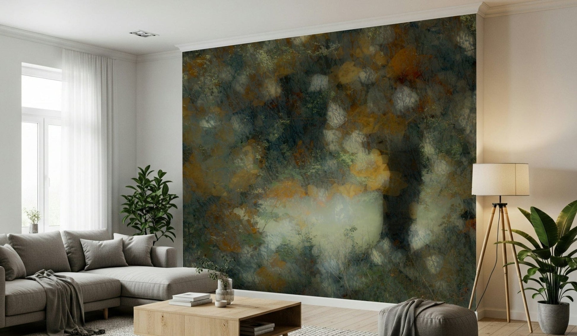 A classic autumn theme wallpaper for walls.