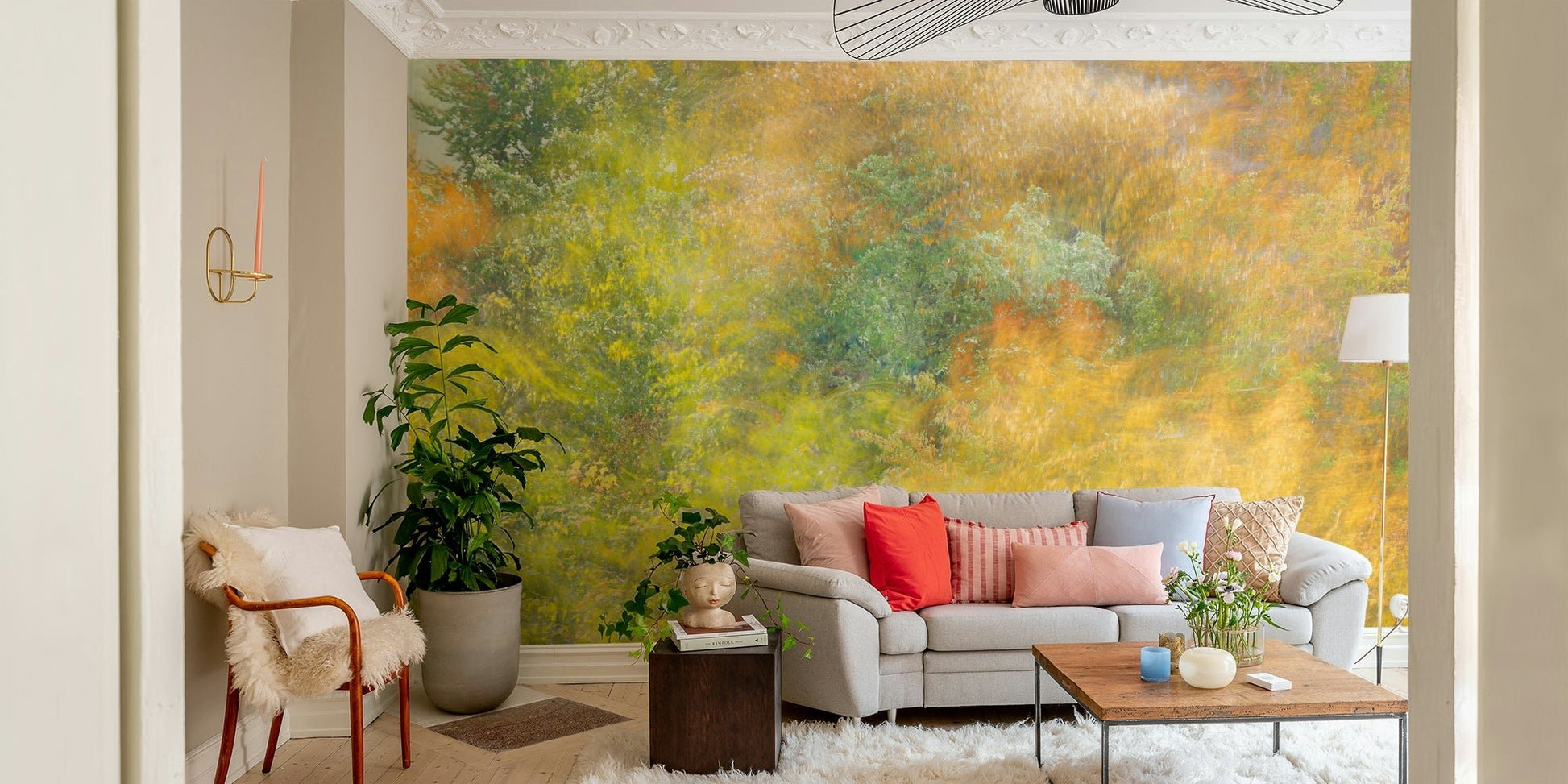The high-quality print shows the subtle textures of the abstract art.

