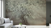 A beautiful modern art wall mural of delicate flowers., GD5613