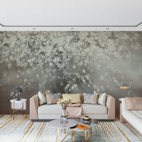 A contemplative floral pattern wallpaper mural for a feature wall., GD5613