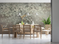 A serene subtle flower wall mural for your decor., GD5613