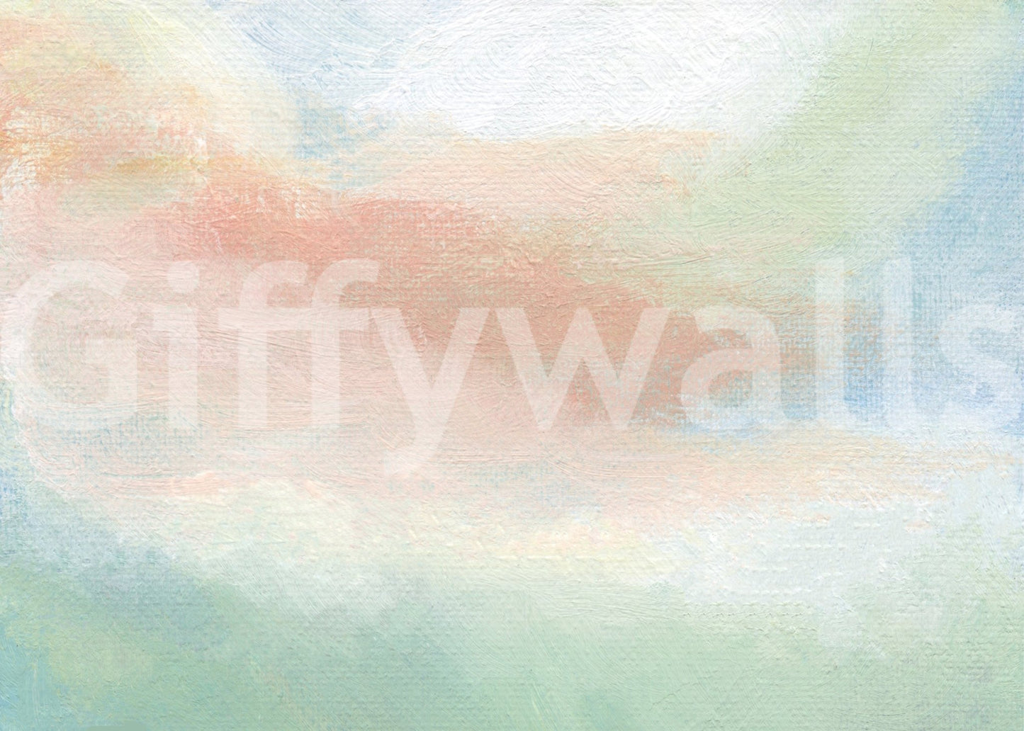 This Ethereal Brushstroke Hues Wall Mural showcases a hand-painted watercolor style.