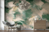 An artistic minimalist form mural for home decor., GD5691