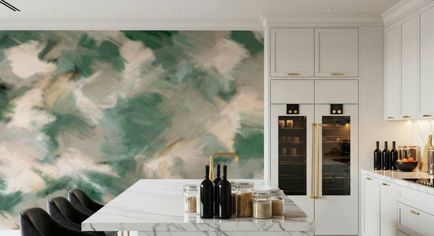 A serene flowing design wall mural for your decor., GD5691
