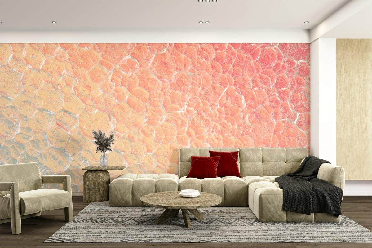 A beautiful abstract cellular wallpaper mural., GD4642
