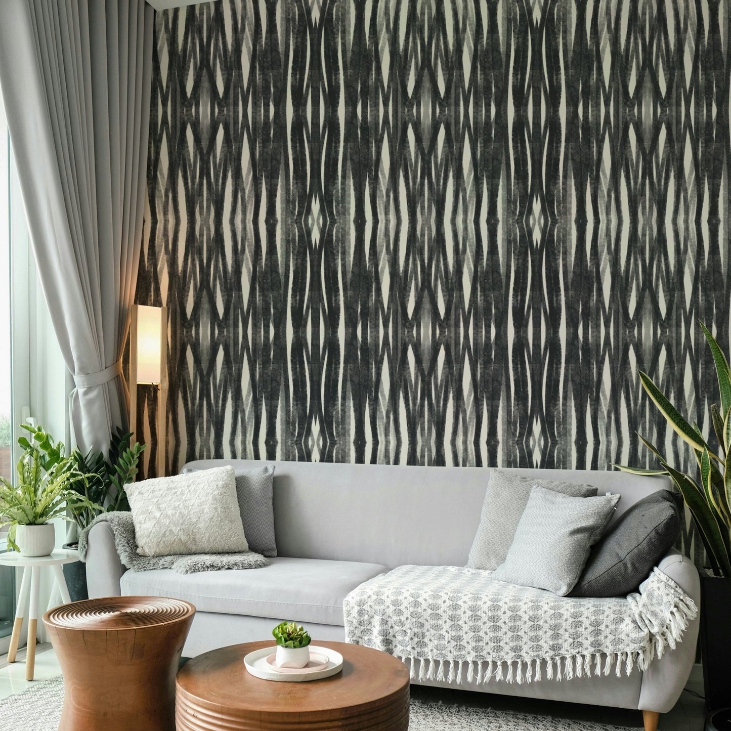 Subtle charcoal mural wallpaper for walls

