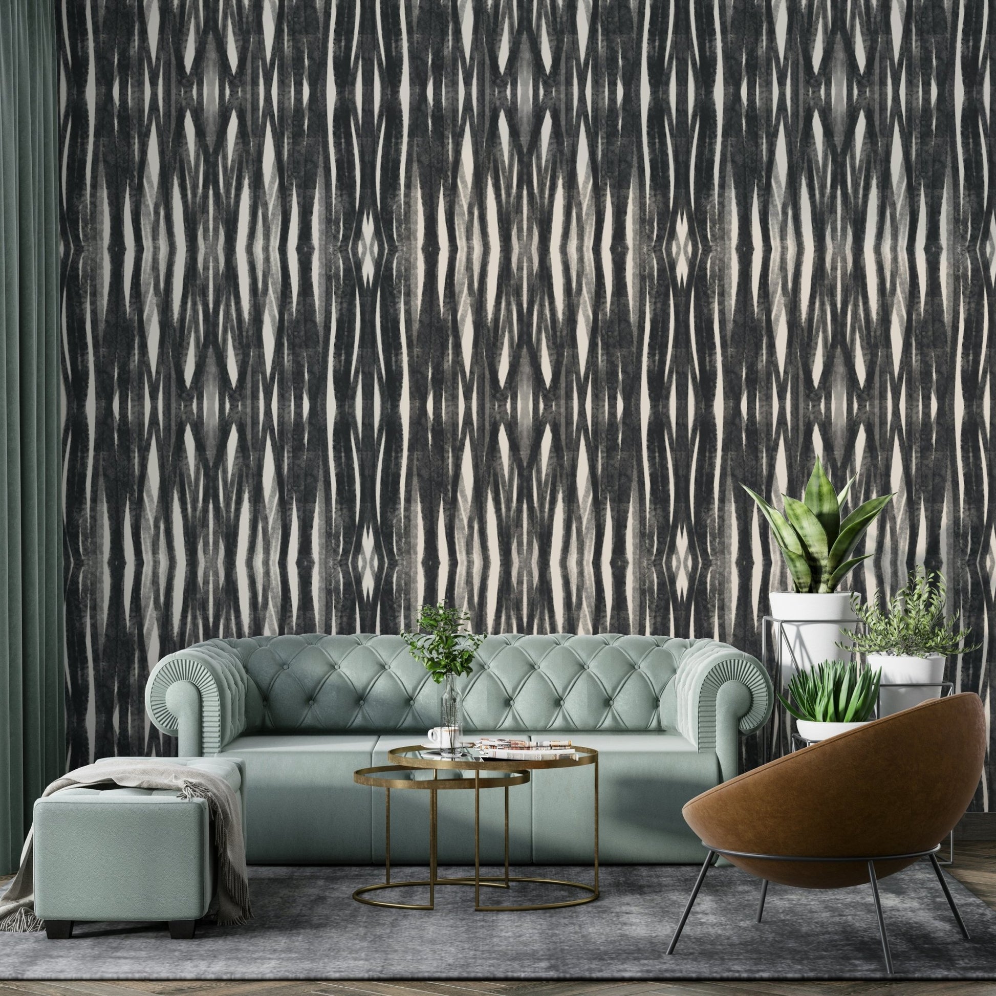 Textured dark grey wallpaper design

