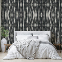 Elegant charcoal tone wall wallpaper


