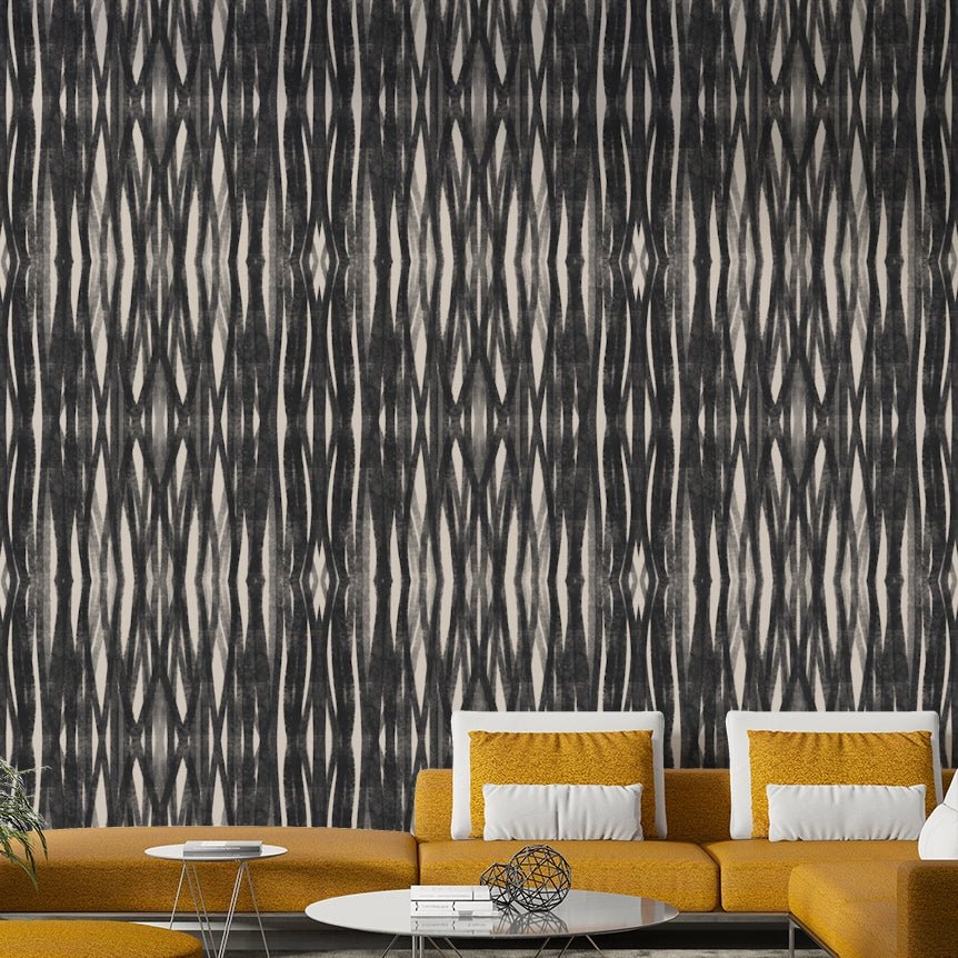 Fabric-inspired wallpaper with modern style

