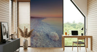 Coastal Ethereal view with vivid sunset hues wall mural.