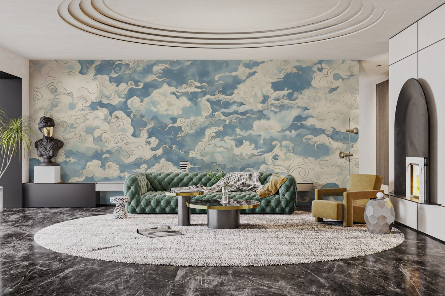 Airy ethereal sky-inspired wallpaper