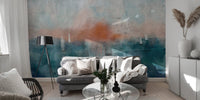 Peaceful living room wallpaper: Ethereal Dusk mural