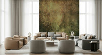 A calming abstract design wallpaper mural that defines a space.