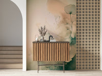 Soft focus flower illustration on the Ethereal Floral Hues Wall Mural.