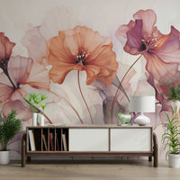 Detailed view of the soft brushstrokes and rich colors

