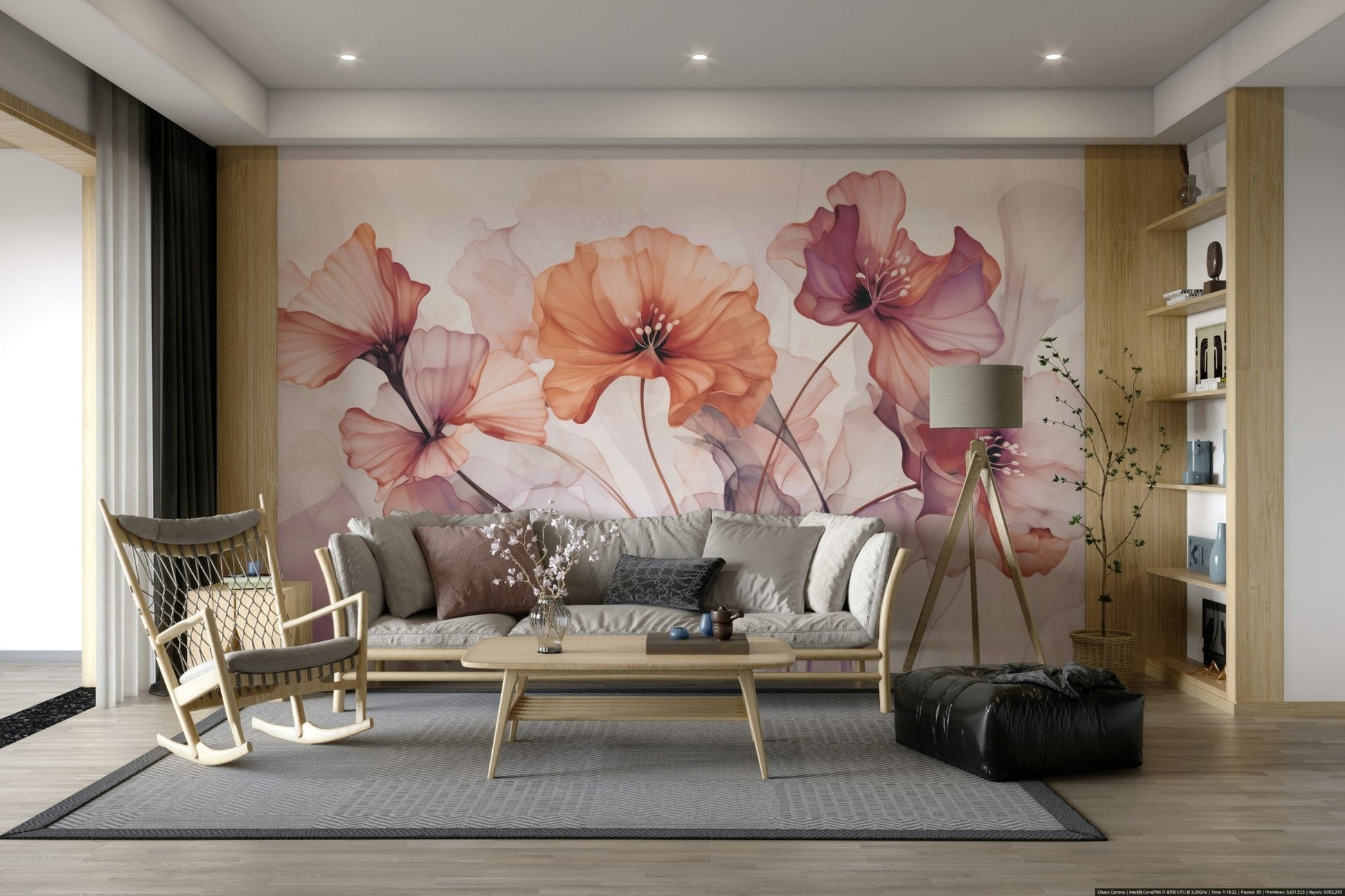 High-quality image of the ethereal flower fantasies wallpaper

