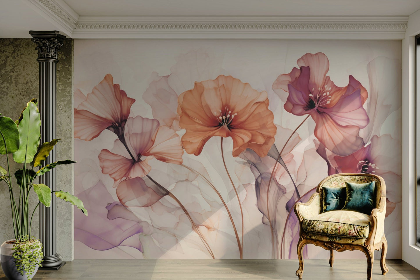 Wallpaper for walls with a unique, artistic feel

