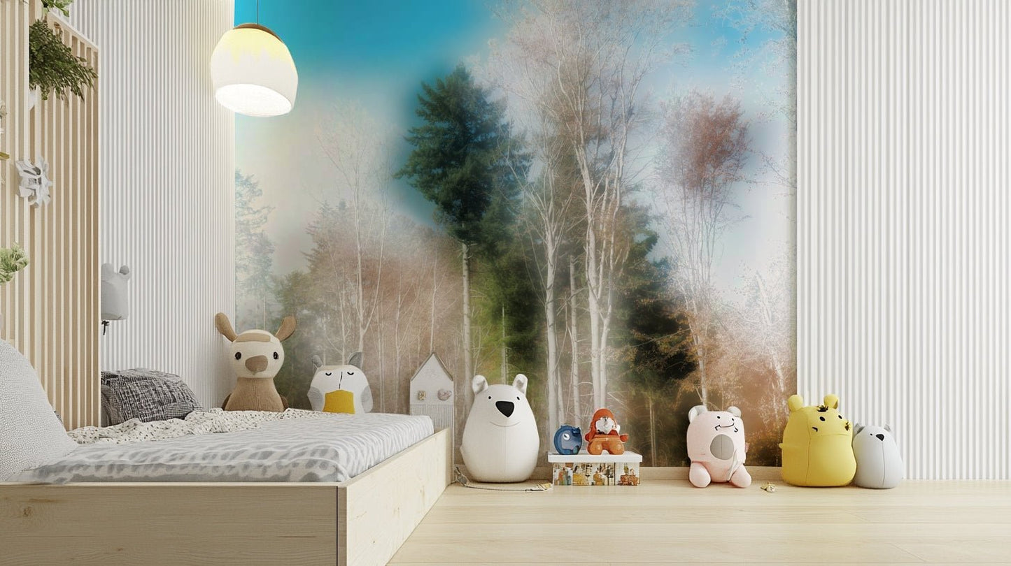 Ethereal Forest Landscape Photography | Tranquil Nature Art Print Wall Mural