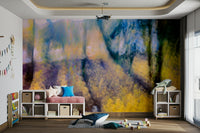 Ethereal Forest Light Photography | Abstract Nature Art Print | Colorful Blurred Landscape Wall Mural